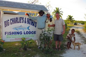Big Charlie & Fatiha's Fishing Lodge Sign